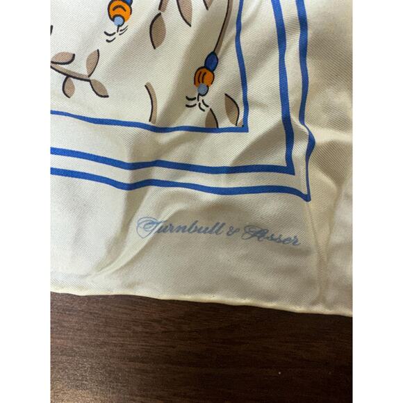 Turnbull and Asser Vintage Silk Handkerchief Bandana Pocket Square Scarf 18" - Picture 3 of 10